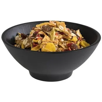 APS Nero Ramen Bowl 16 oz. melamine black - Case of 6