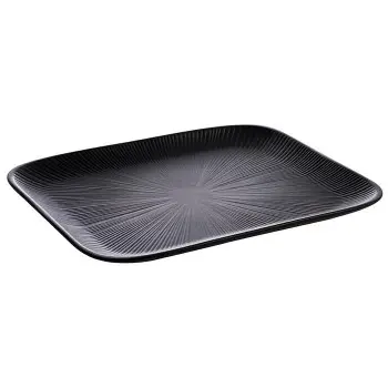 APS Nero Tray Gastronorm 1/2 12.75" x 10.5" melamine black - Case of 6