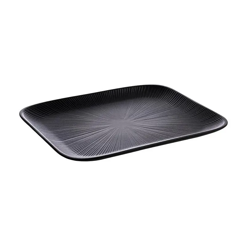 APS Nero Tray Gastronorm 1/2 12.75" x 10.5" melamine black - Case of 6