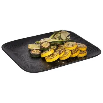 APS Nero Tray Gastronorm 1/2 12.75" x 10.5" melamine black - Case of 6