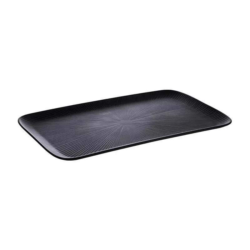 APS Nero Tray Gastronorm 1/1 20.875" x 12.75" melamine black - Case of 4