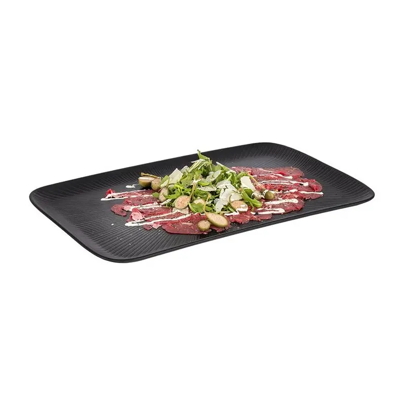 APS Nero Tray Gastronorm 1/1 20.875" x 12.75" melamine black - Case of 4