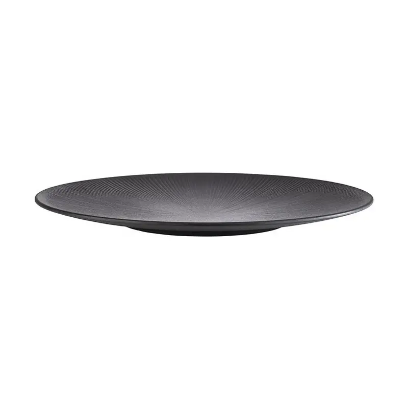 APS Nero Plate 16.5" melamine black - Case of 6