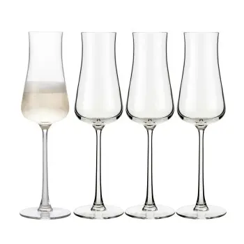 Libbey Virtuoso Flute Glass 8 oz. glass HD2 Rim & Foot - Case of 12