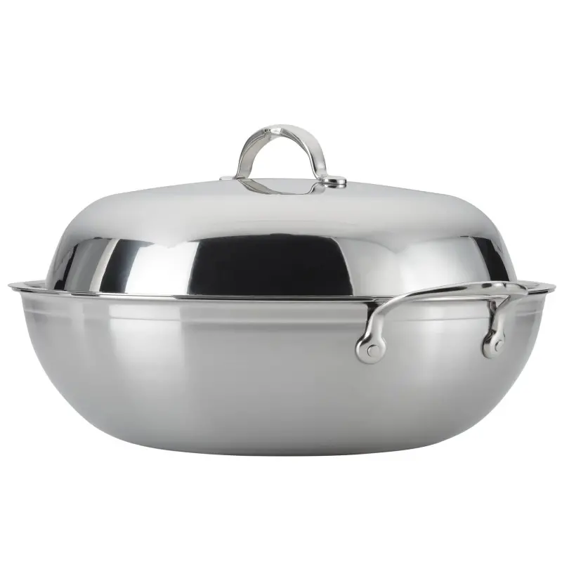 Hestan 7.5qt - 14" Covered Wok (36cm) - Set of 2 Hestan 7.5qt - 14" Covered Wok (36cm) - Set of 2