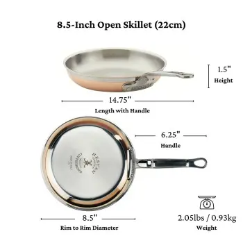 Hestan 8.5" Open Skillet (22cm) - Set of 2