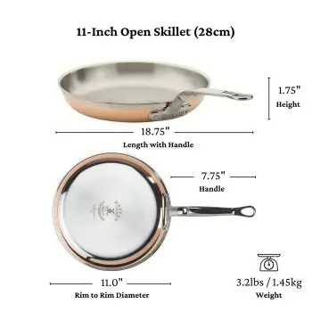 Hestan 11" Open Skillet (28cm) - Set of 2