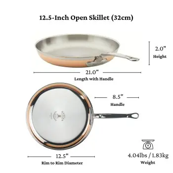 Hestan 12.5" Open Skillet (32cm) - Set of 2