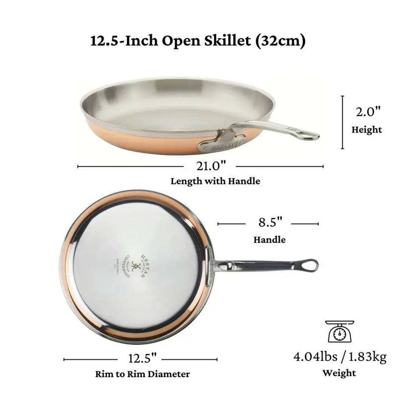 Hestan 12.5" Open Skillet (32cm) - Set of 2 Hestan 12.5" Open Skillet (32cm) - Set of 2