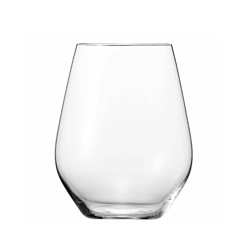 Spiegelau Red Wine Glass 15.5 oz. stemless Crystal Authentis Casual - Case of 12 Spiegelau Red Wine Glass 15.5 oz. stemless Crystal Authentis Casual - Case of 12