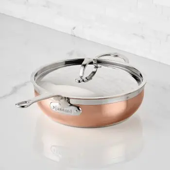 Hestan 5qt Covered Essential Pan w/helper handle (28cm) - Set of 2