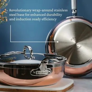 Hestan 5qt Covered Essential Pan w/helper handle (28cm) - Set of 2