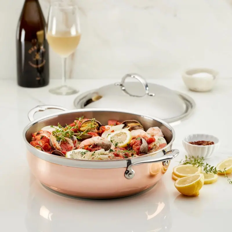 Hestan 5.0qt Dutch Oven w/Dome Lid (28cm) - Set of 2