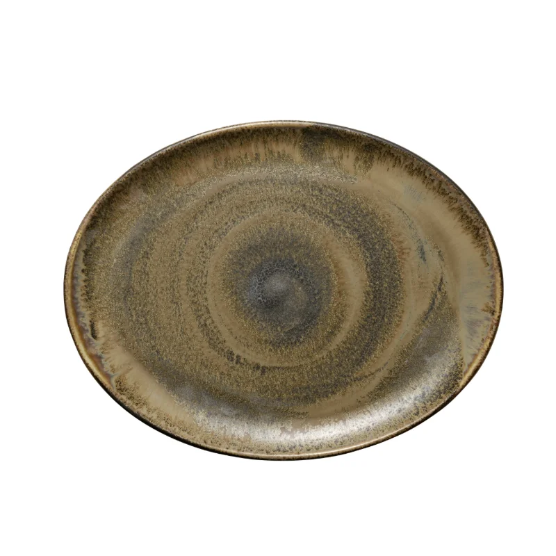 Libbey Oval Platter 14.25"L x 11.0"W x 1.14"H porcelain - Case of 6