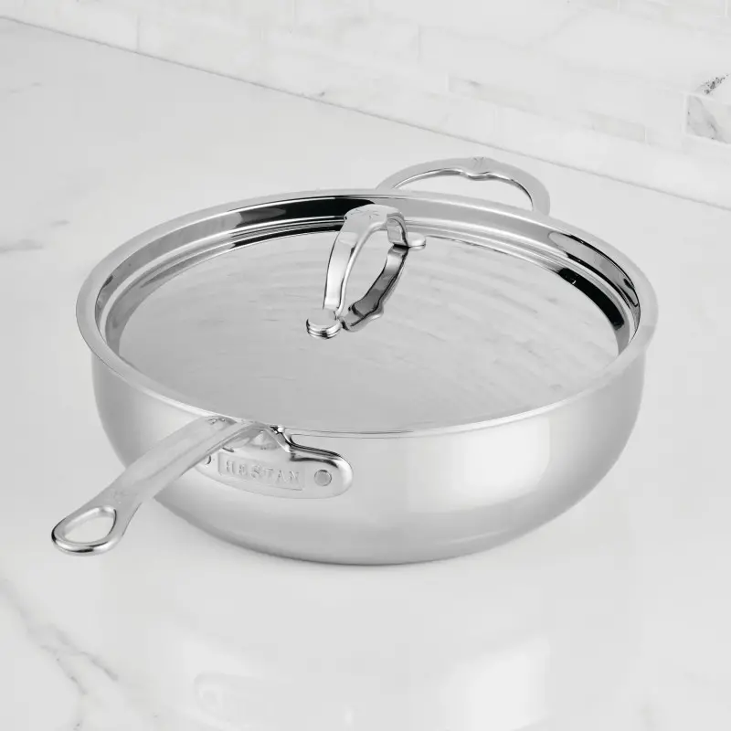 Hestan 5qt Covered Essential Pan (28cm) w/HH - Set of 2 Hestan 5qt Covered Essential Pan (28cm) w/HH - Set of 2