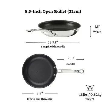 Hestan 8.5" Open Skillet with TITUM™ NS (22cm) - Set of 2