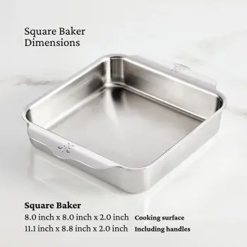 Hestan OvenBond Square Baking Pan 8"x8" - Set of 2