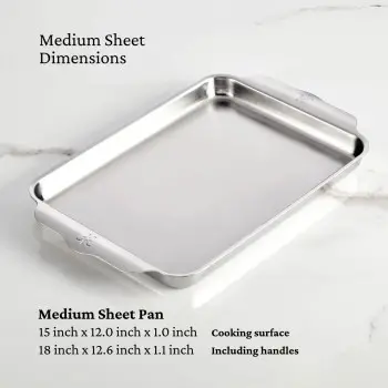 Hestan OvenBond Medium Sheet Pan 12"x15" - Set of 2