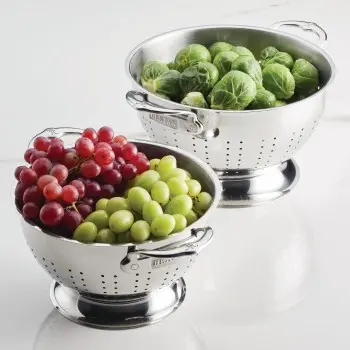 Hestan Set of 2 Stainless Steel Colander Set - Set of 2