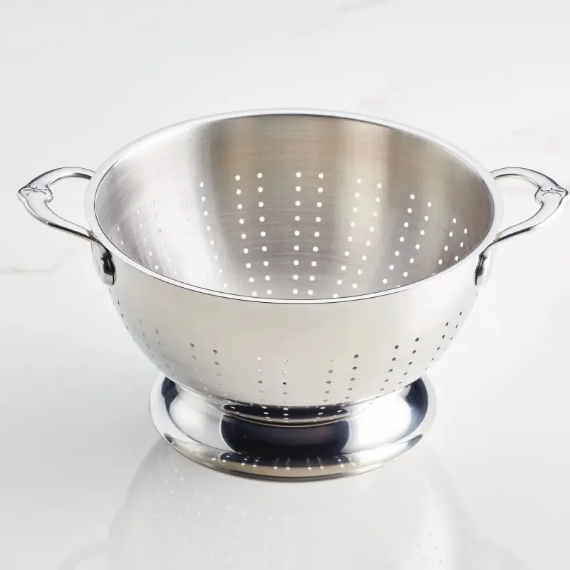 Hestan Set of 2 Stainless Steel Colander Set - Set of 2 Hestan Set of 2 Stainless Steel Colander Set - Set of 2