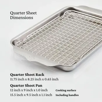 Hestan 2pc OvenBond Quarter Sheet Pan Set - Set of 2