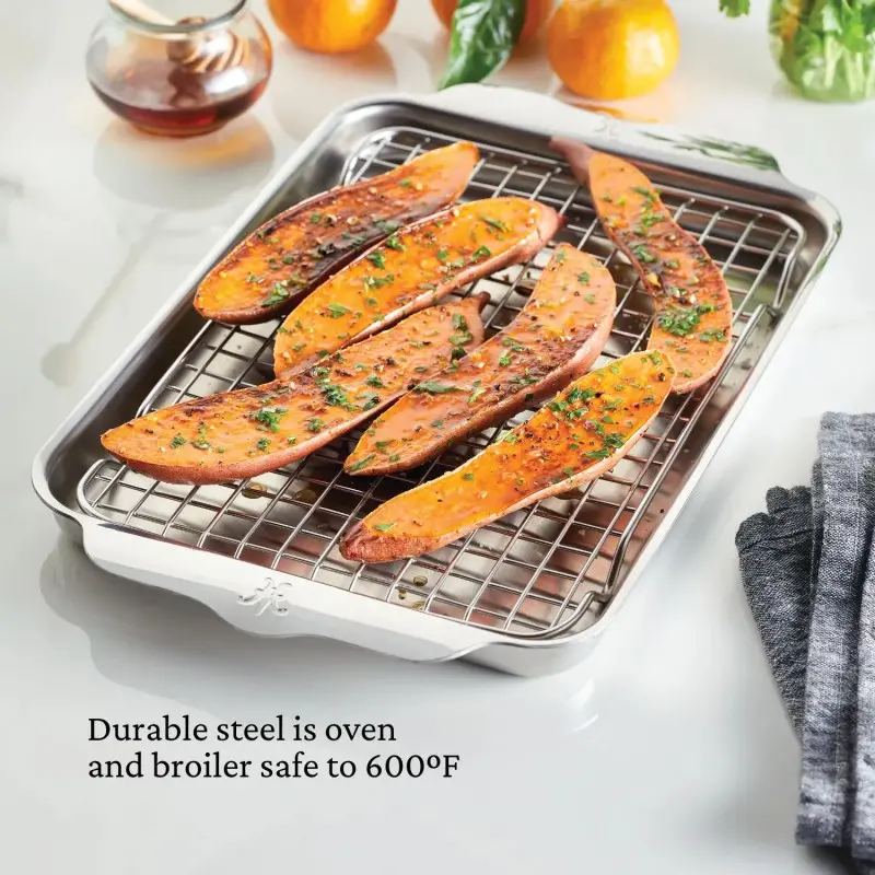 Hestan 2pc OvenBond Quarter Sheet Pan Set - Set of 2 Hestan 2pc OvenBond Quarter Sheet Pan Set - Set of 2