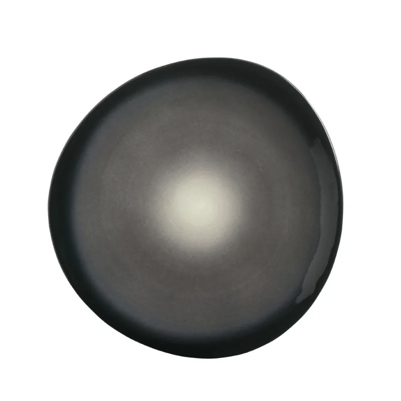 Reserve by Libbey Organic Plate 10-3/8" porcelain Obsidian - Case of 12