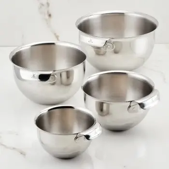 Hestan 4pc Stainless Steel Mixing Bowl Set - Set of 2