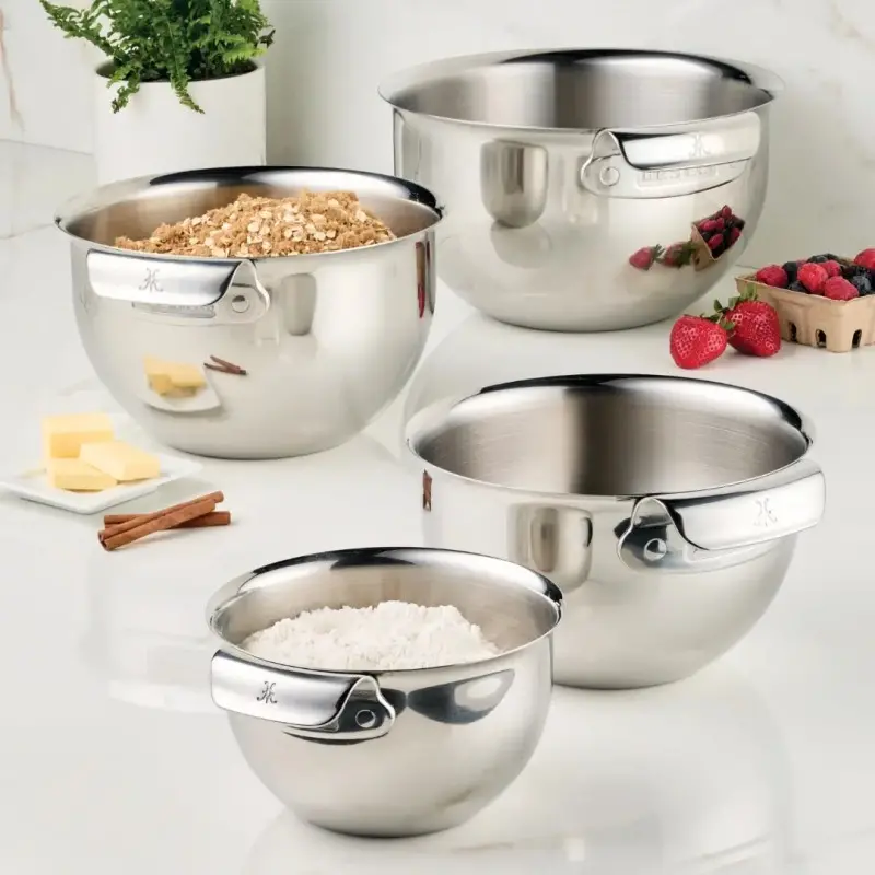 Hestan 4pc Stainless Steel Mixing Bowl Set - Set of 2