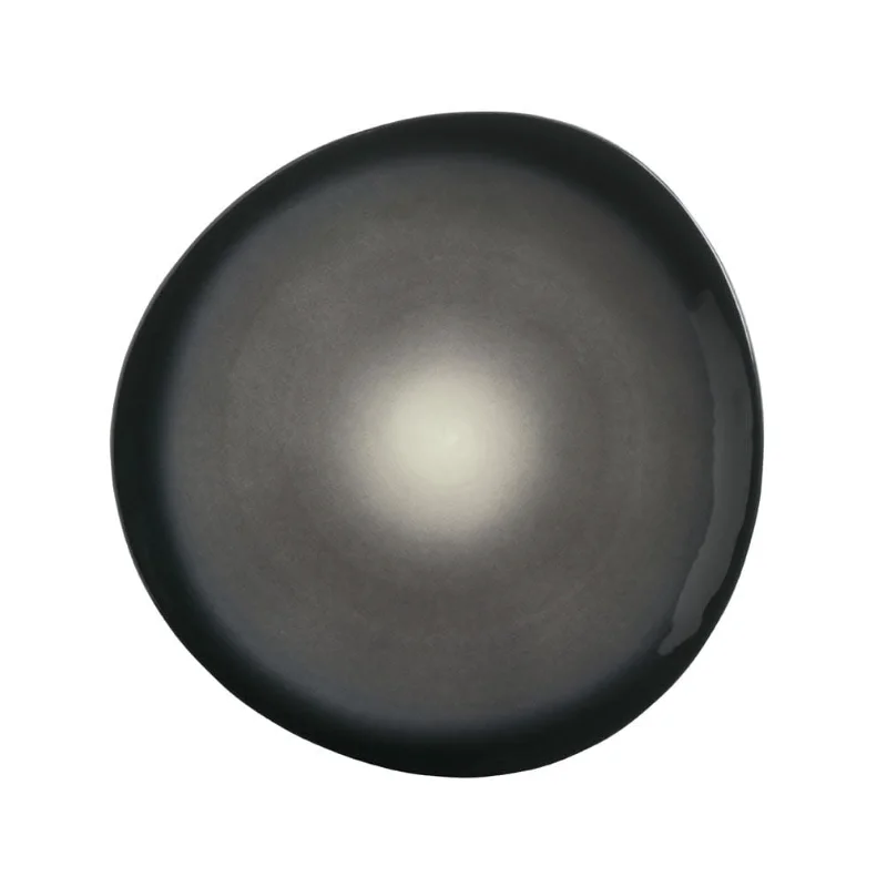 Reserve by Libbey Organic Plate 8-3/8" porcelain Obsidian - Case of 12