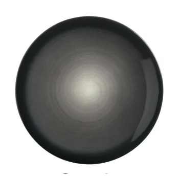 Reserve by Libbey Round Plate 11" dia. porcelain Obsidian - Case of 12
