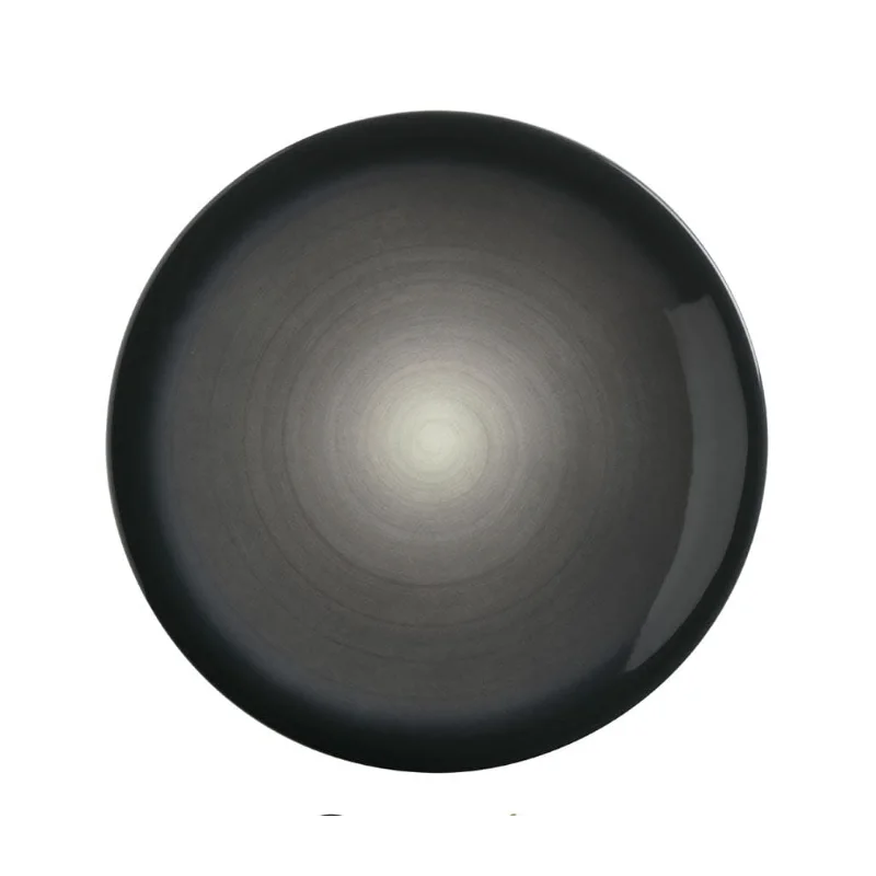 Reserve by Libbey Round Plate 11" dia. porcelain Obsidian - Case of 12
