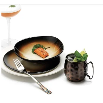 Reserve by Libbey Round Plate 11" dia. porcelain Obsidian - Case of 12