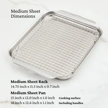 Hestan 2pc OvenBond Medium Sheet Pan Set - Set of 2