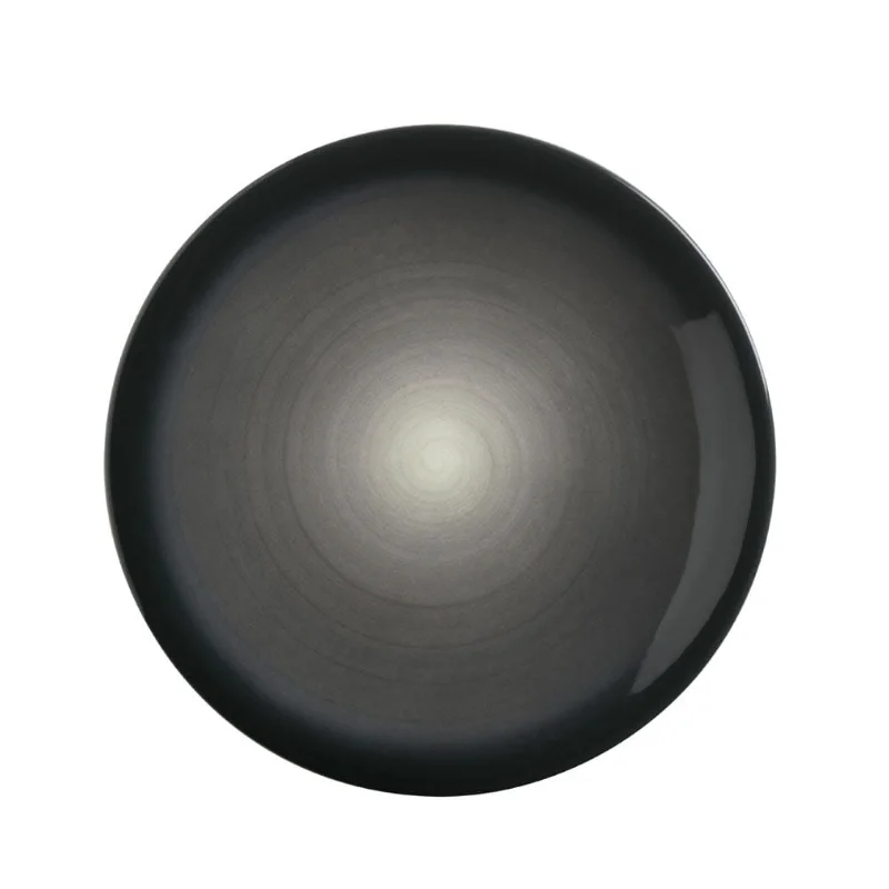Reserve by Libbey Round Plate 9" dia. porcelain Obsidian - Case of 12