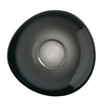 Reserve by Libbey Round Saucer 6-1/4" dia. porcelain Obsidian - Case of 12