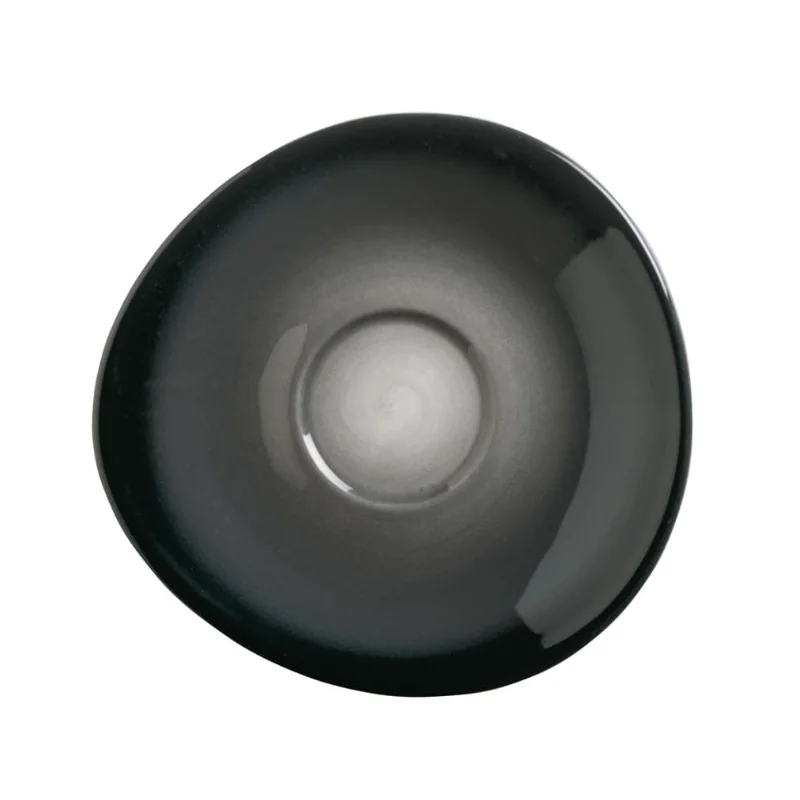 Reserve by Libbey Round Saucer 6-1/4" dia. porcelain Obsidian - Case of 12