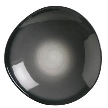 Reserve by Libbey Organic Bowl 9-3/4" x 2-3/8"H porcelain Obsidian - Case of 12