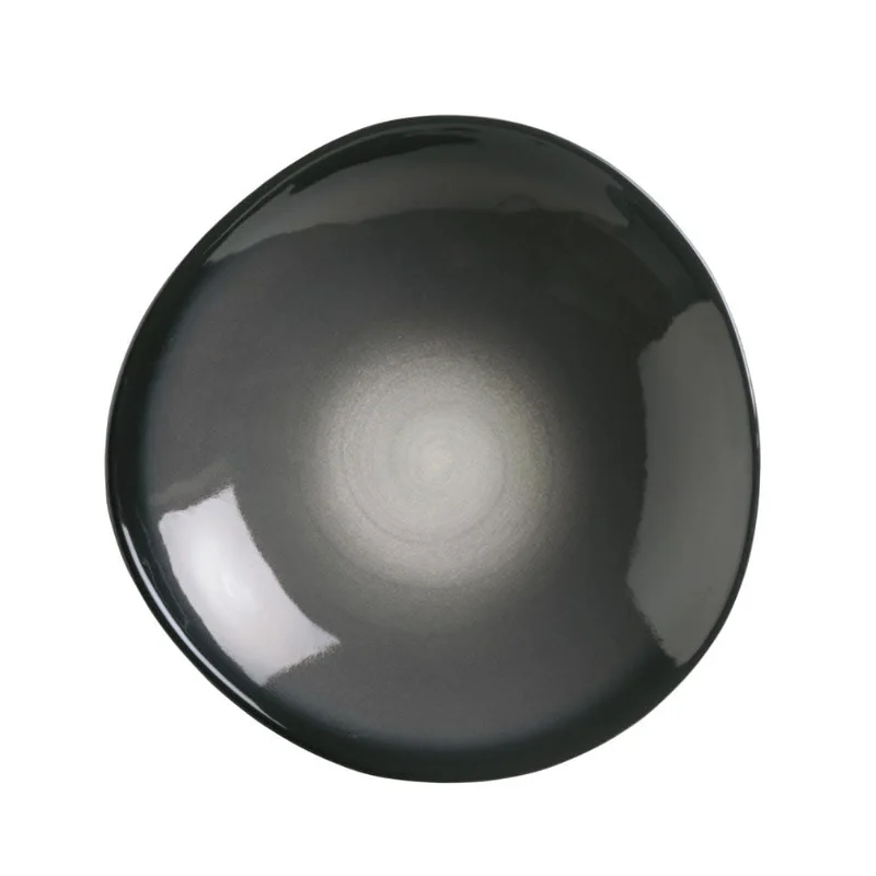 Reserve by Libbey Organic Bowl 9-3/4" x 2-3/8"H porcelain Obsidian - Case of 12