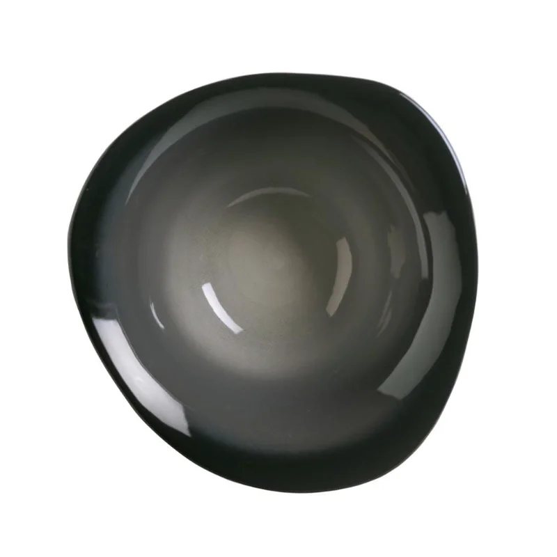 Reserve by Libbey Organic Bowl 7-3/8" x 2"H porcelain Obsidian - Case of 12 Reserve by Libbey Organic Bowl 7-3/8" x 2"H porcelain Obsidian - Case of 12