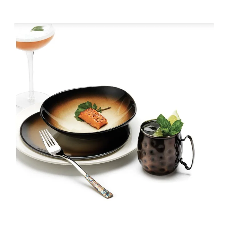Reserve by Libbey Organic Bowl 7-3/8" x 2"H porcelain Obsidian - Case of 12 Reserve by Libbey Organic Bowl 7-3/8" x 2"H porcelain Obsidian - Case of 12