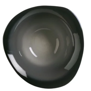 Reserve by Libbey Organic Bowl 6-7/8" x 2-7/8"H porcelain Obsidian - Case of 12