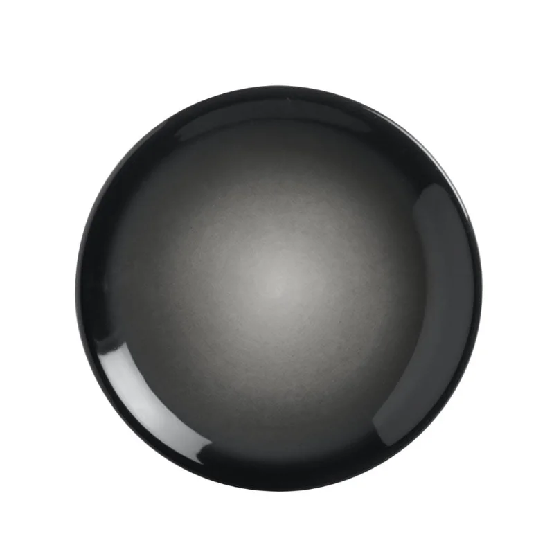 Reserve by Libbey Round Plate 6" dia. porcelain Obsidian - Case of 24