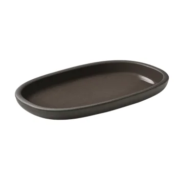 Playground Oval Platter 7-1/2” dia. x 6-3/8"H coupe - Taupe - Case of 6