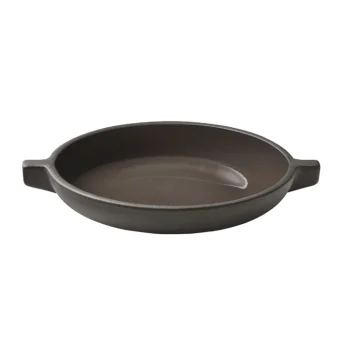 Playground Round Plate 6-7/8” dia. x 1-1/4"H special - Taupe - Case of 6