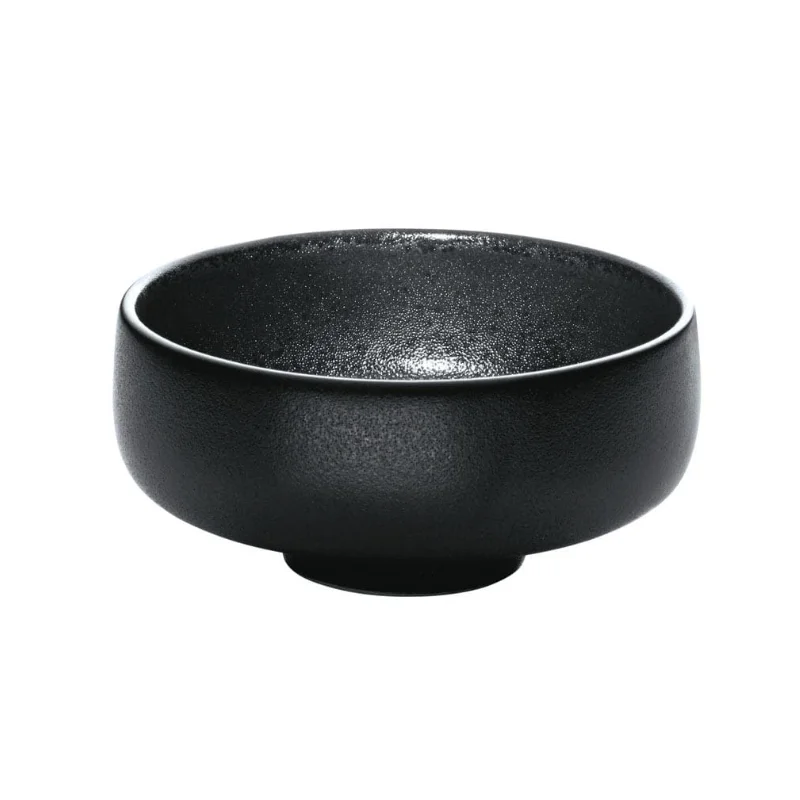 Playground Round Dip Dish 3-1/8" dia. x 2"H 4.1 oz. - Black - Case of 12 Playground Round Dip Dish 3-1/8" dia. x 2"H 4.1 oz. - Black - Case of 12