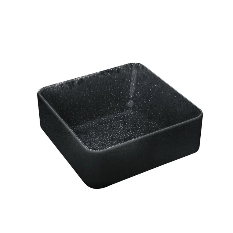 Playground Square Bowl 3-1/2" x 1-3/4"H 6-1/2 oz. deep - Black - Case of 6 Playground Square Bowl 3-1/2" x 1-3/4"H 6-1/2 oz. deep - Black - Case of 6
