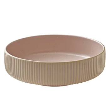 Playground Round Dish 8-1/4" dia. x 2-3/4"H 49.4 oz. - Rose - Case of 6