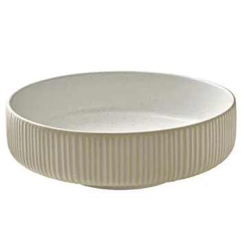 Playground Round Dish 8-1/4" dia. x 2-3/4"H 49.4 oz. - White - Case of 6