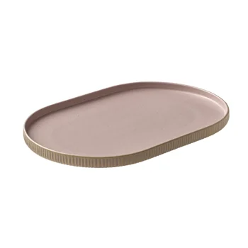 Playground Oval Platter 11-3/4"L x 7-7/8"W x 1"H coupe - Rose - Case of 6